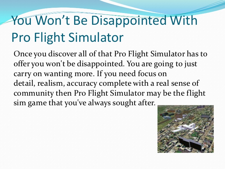 pro flight simulator scam